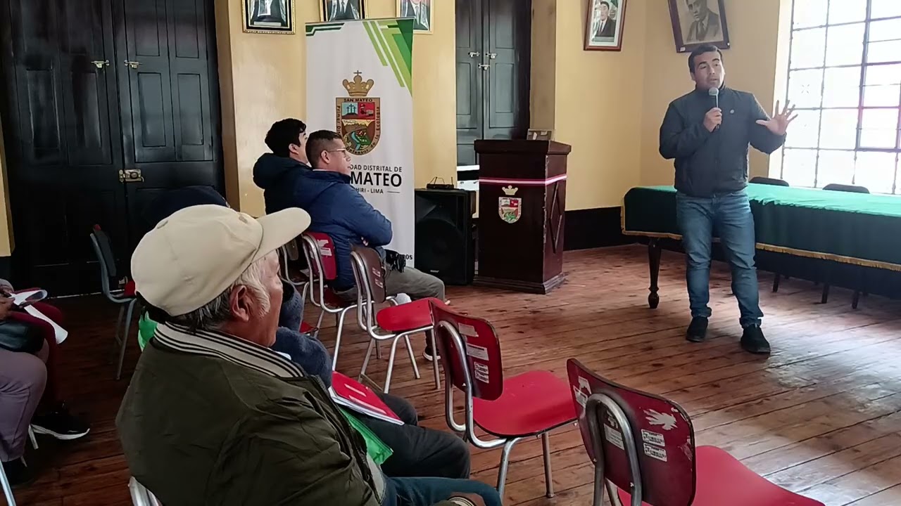 PLAN DE DESARROLLO LOCAL CONCERTADO a cargo del representante Lic. JOSE MATIAS.