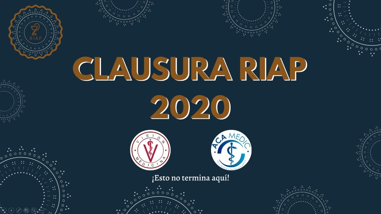 CLAUSURA RIAP 2020