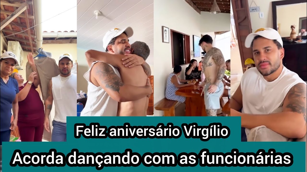 Lucas Guimarães acorda dançando e parabeniza seu Virgílio pelo seu aniversário - família 🫶🏼
