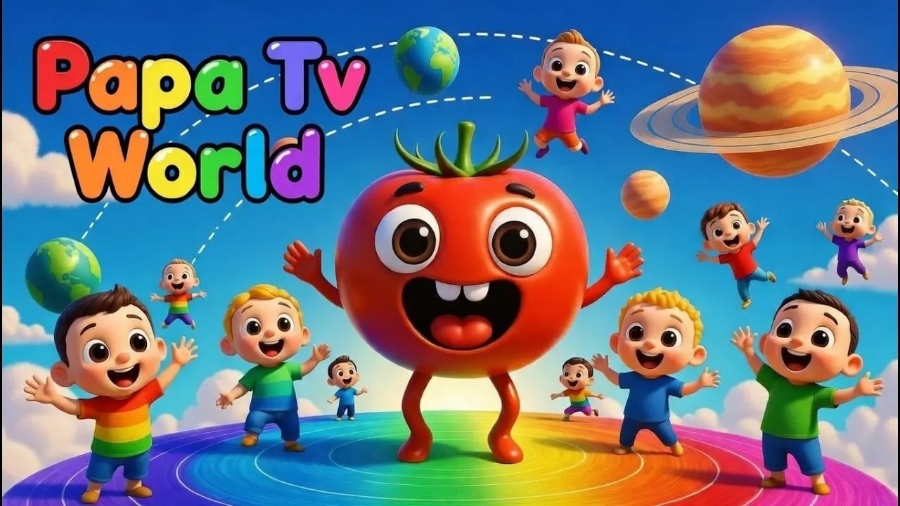 5 Sjove og L&aelig;rerige Sange for B&oslash;rn 🎉 | Boom Boom Sange 🎸 | &Aring;h Tomato S&aring; Dejlig 🍅 | Solsystemet 🌍 |