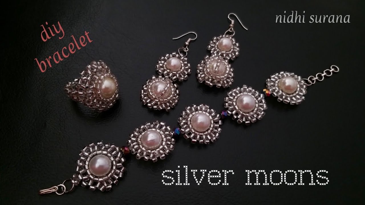 ⚜️Silver Moons, Easy & Gorgeous Bracelet || Pulsera Tutorial DIY (0335)