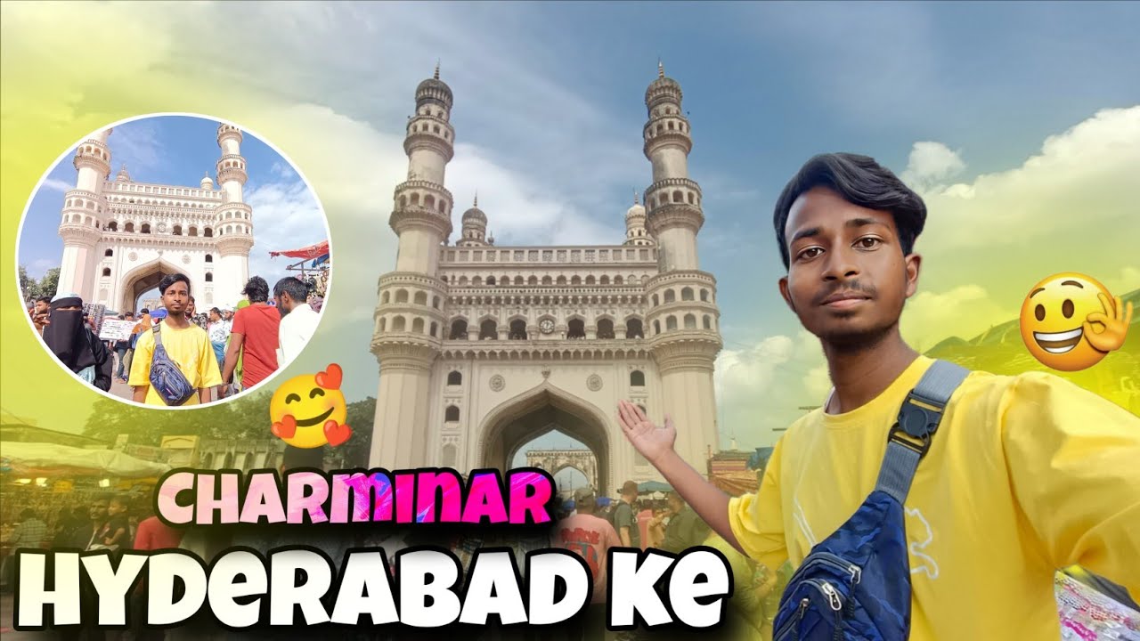 Hyderabad travel vlog in hindi || हैदराबाद के चारमीनार || Charminar Bazaar #dmankushvlogs 