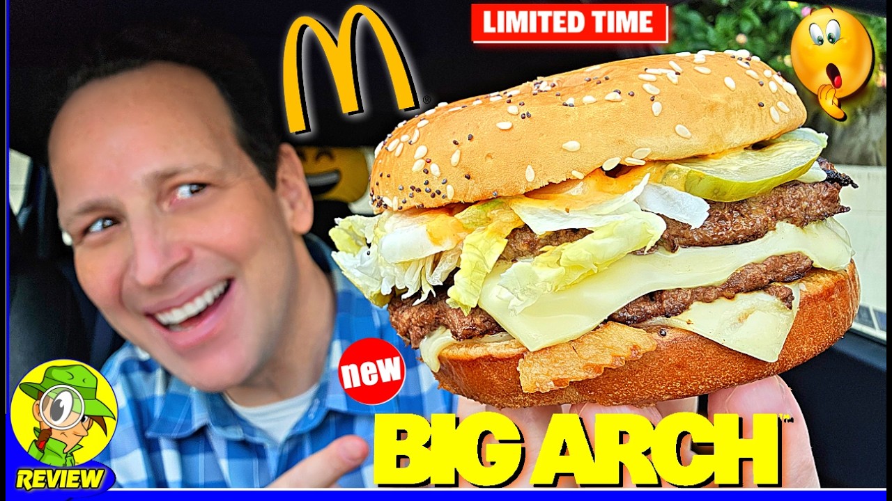 McDonald's® Big Arch™ Review 🍔🤯 Their BEST BURGER EVER?! 🤔 Peep THIS Out! 🕵️‍♂️