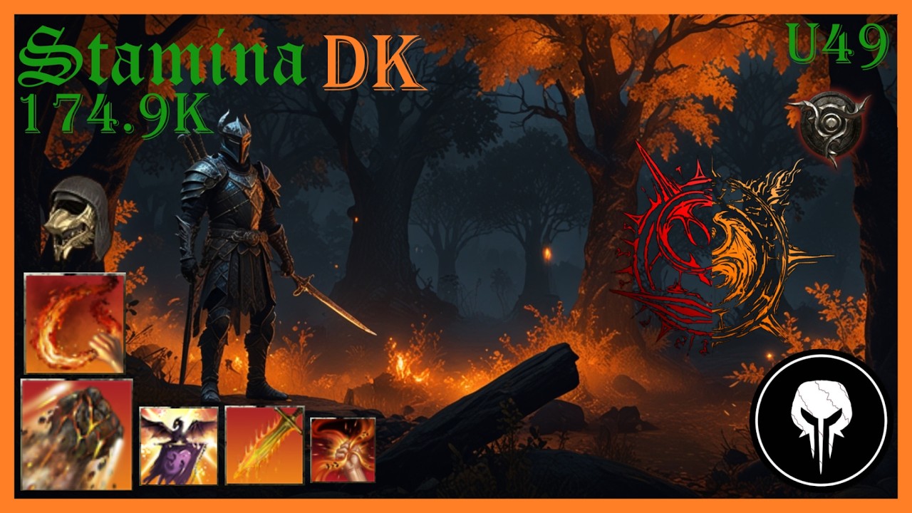 ESO Stamina Magma Fist DK ~175k+ DPS Build, Update 49, PS 5 EU