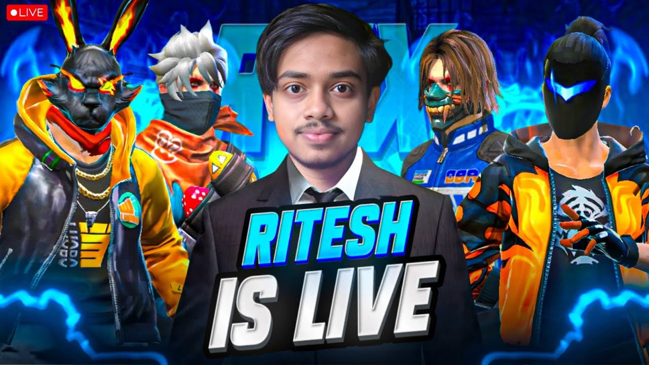 RTX ESPORTS GUILD TEST | LIVE 1v1 AND 1V4 REACTION🔥| -FFRITESH💥 #ffritesh #livestream #rtxesports