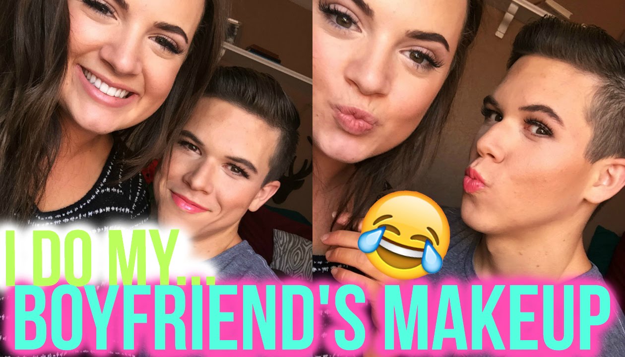 I do my BOYFRIEND'S MAKEUP!!