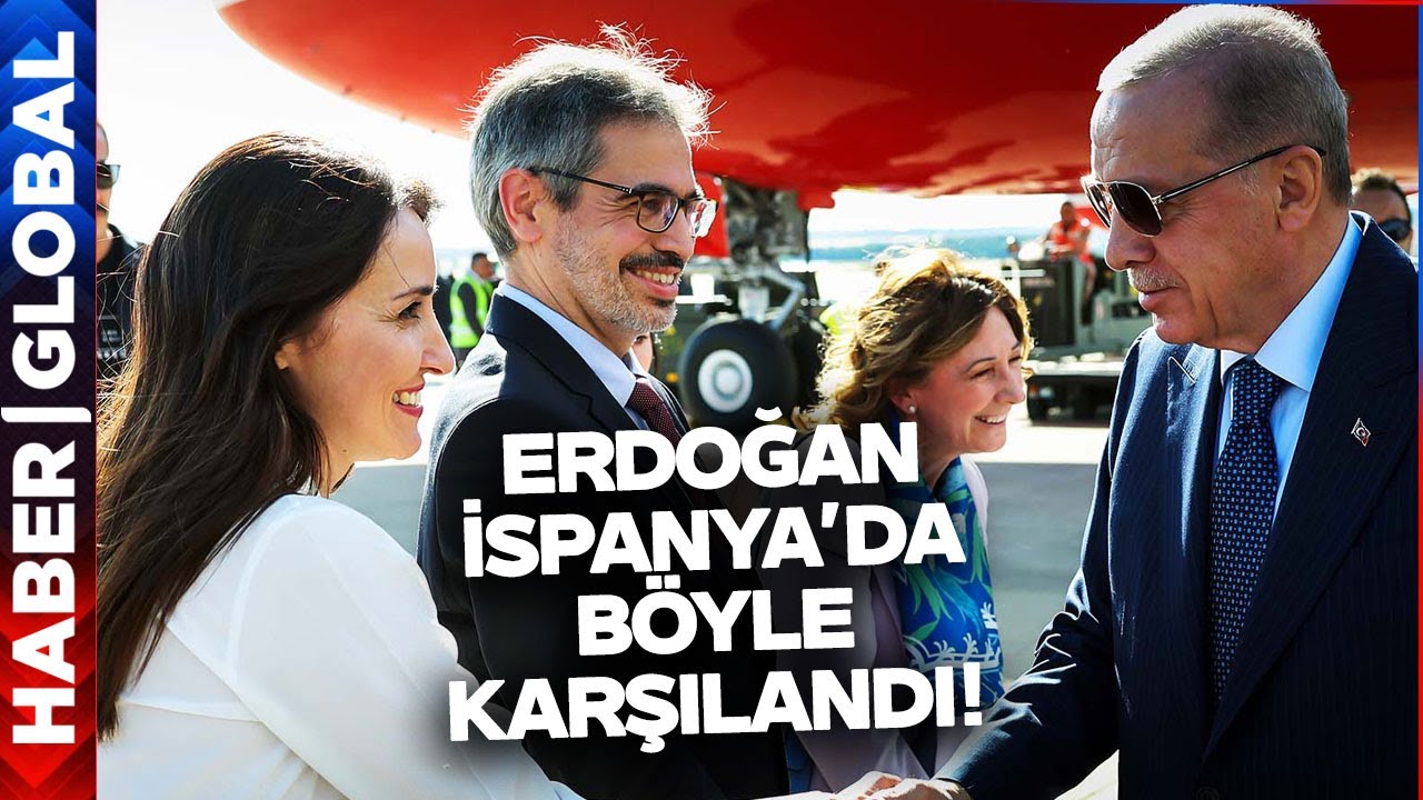 Cumhurbaşkanı Erdoğan İspanya'da Böyle Karşılandı!