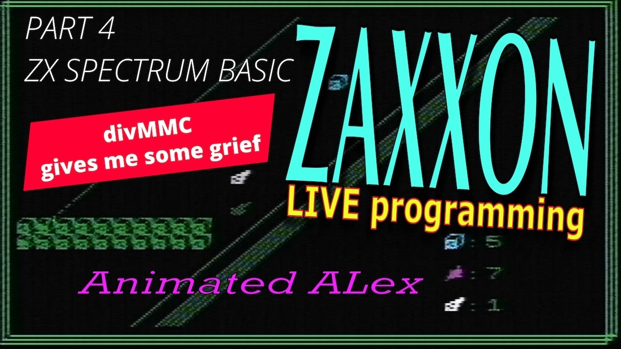 ZAXXON - BASIC programming & the divMMC -  ZX SPECTRUM - #zxspectrum