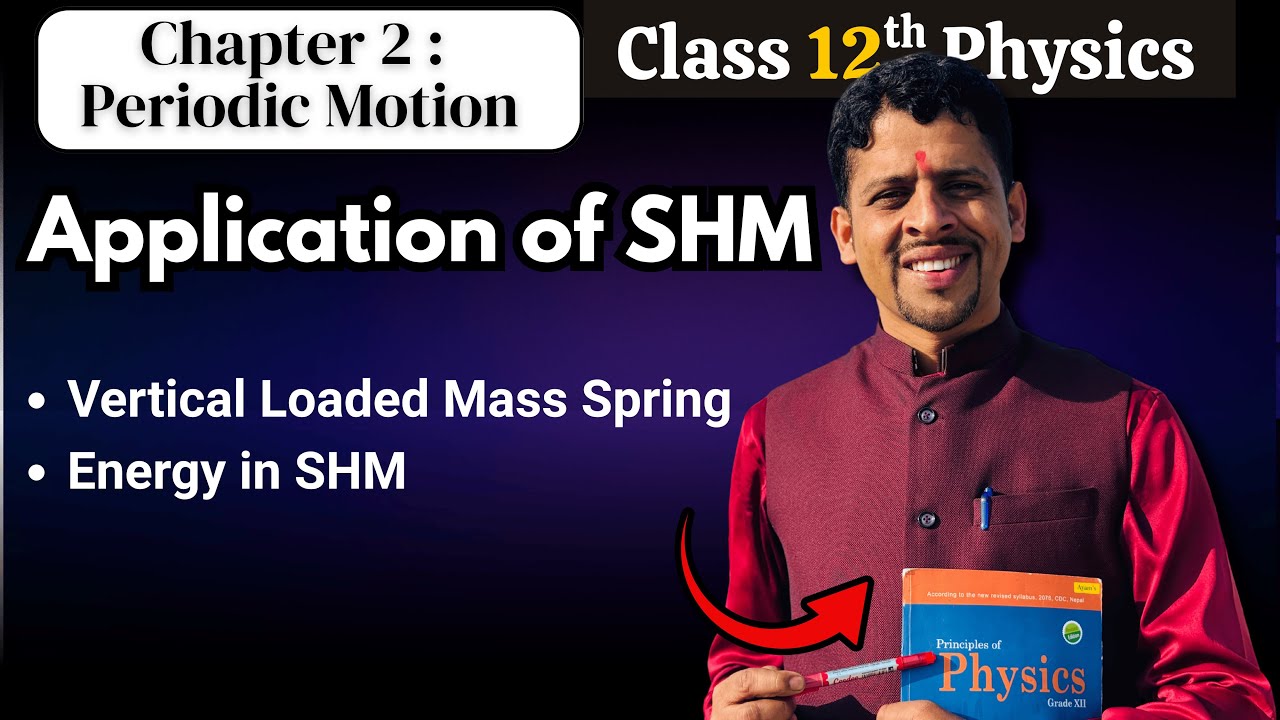 Application of SHM #2 || Vertical Loaded Mass Spring || Class 12 || Easy Physics