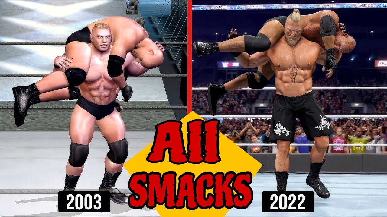 Old vs New WWE! 2K22 vs PS2 Pain - Smack Comparison! Nostalgia 