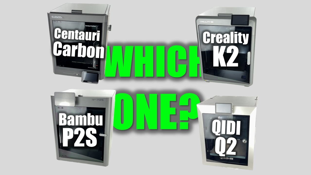 QIDI Q2 vs Creality K2 vs Centauri Carbon vs Bambu P2S - Big Mid-Range Comparison! #werbung