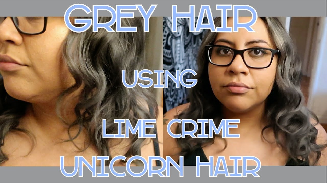 Dying My Hair Grey: Lime Crime Unicorn Hair