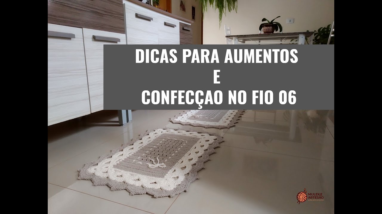 JOGO DE COZINHA CROCHÊ | PADRÃO E DICAS PARA AUMENTOS @Samuel | Muleke Artesão