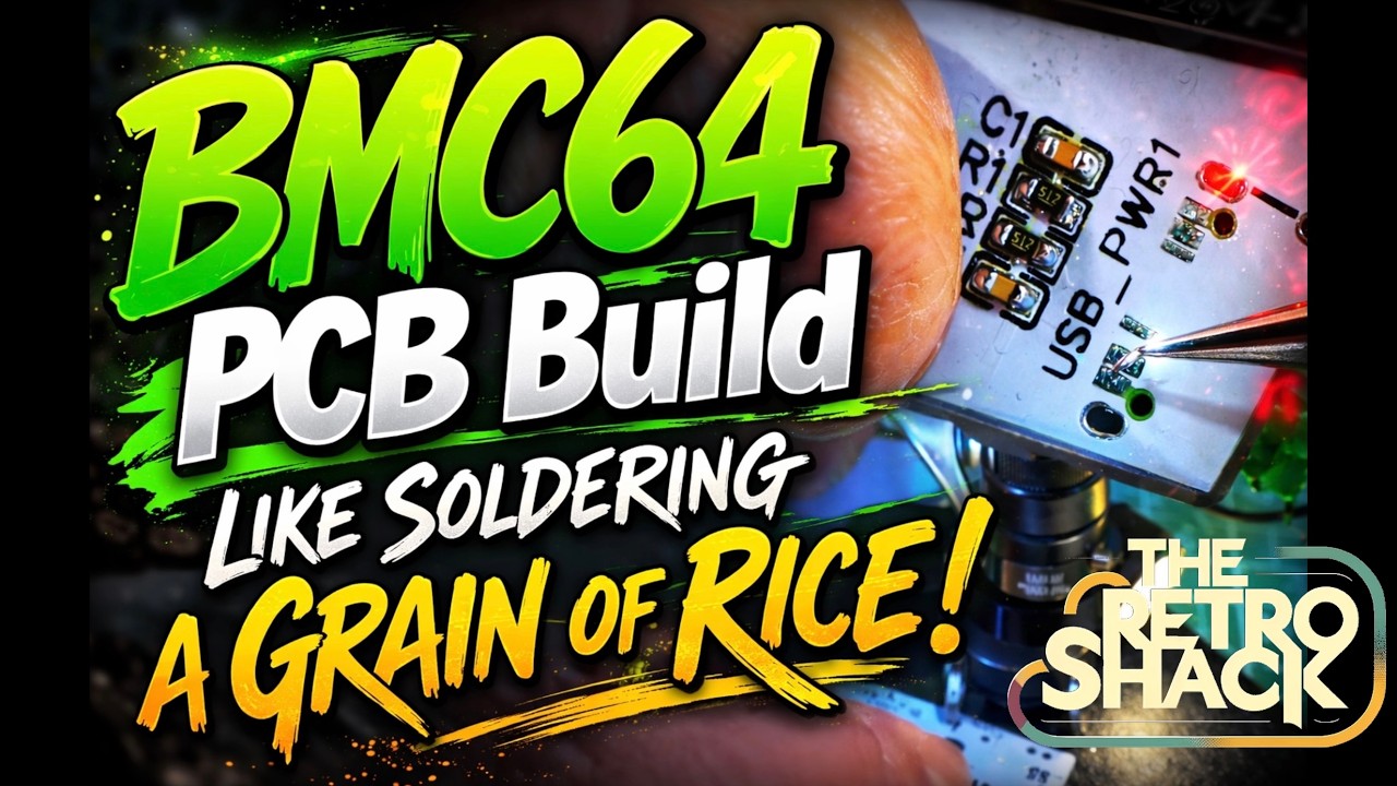 BMC64 PCB Build - Like Soldering A Grain Of Rice!