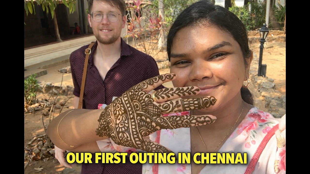 Chennai la first time naanga outing ponom | Showing my Canadian husband around India | Tamil VLOG |