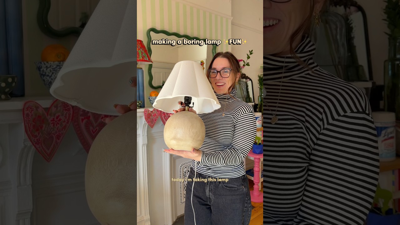 Whimsical Lamp Upgrade!! ✨🖌️🎨