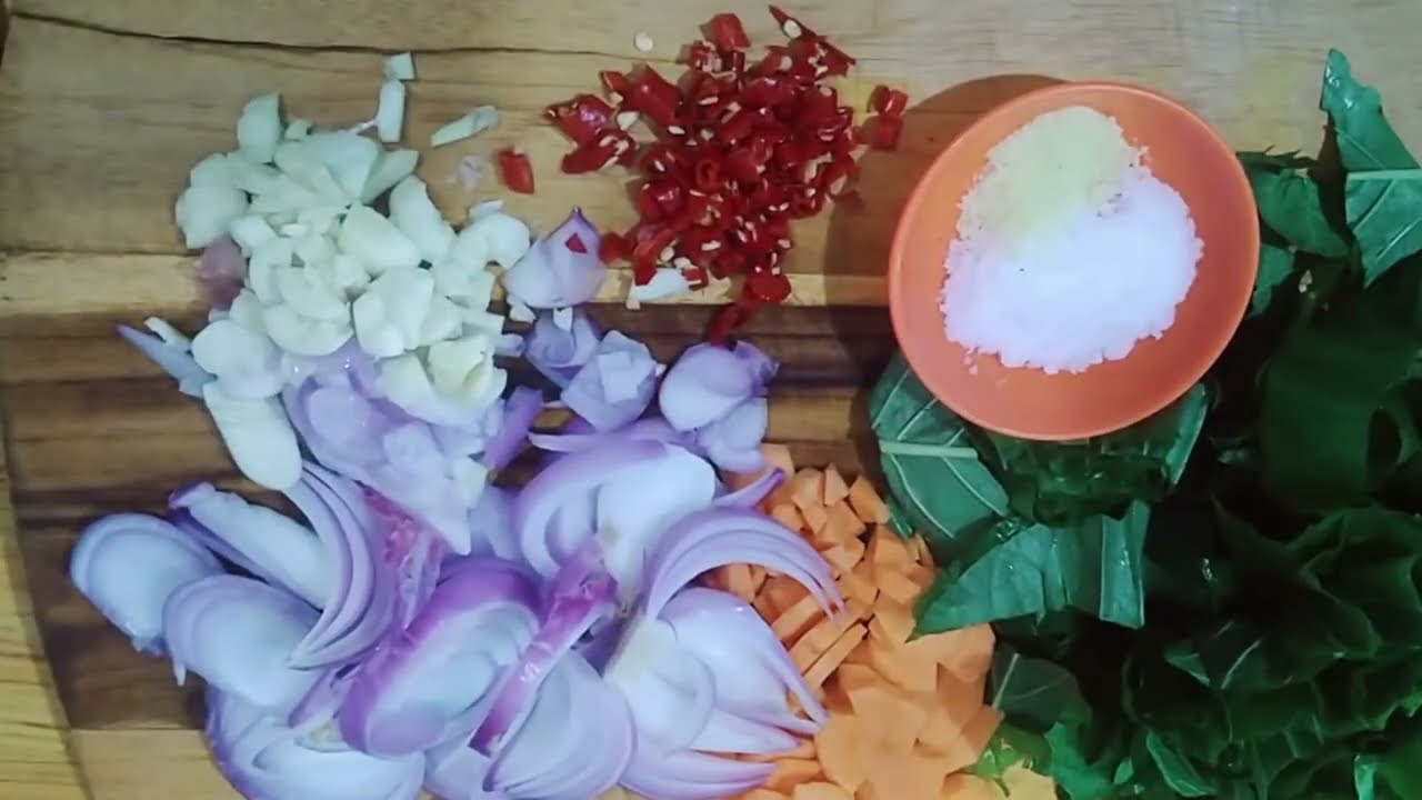 MASAK SAYUR DAUN KELOR + BAYAM HUTAN PAKAI SANTAN BEKU