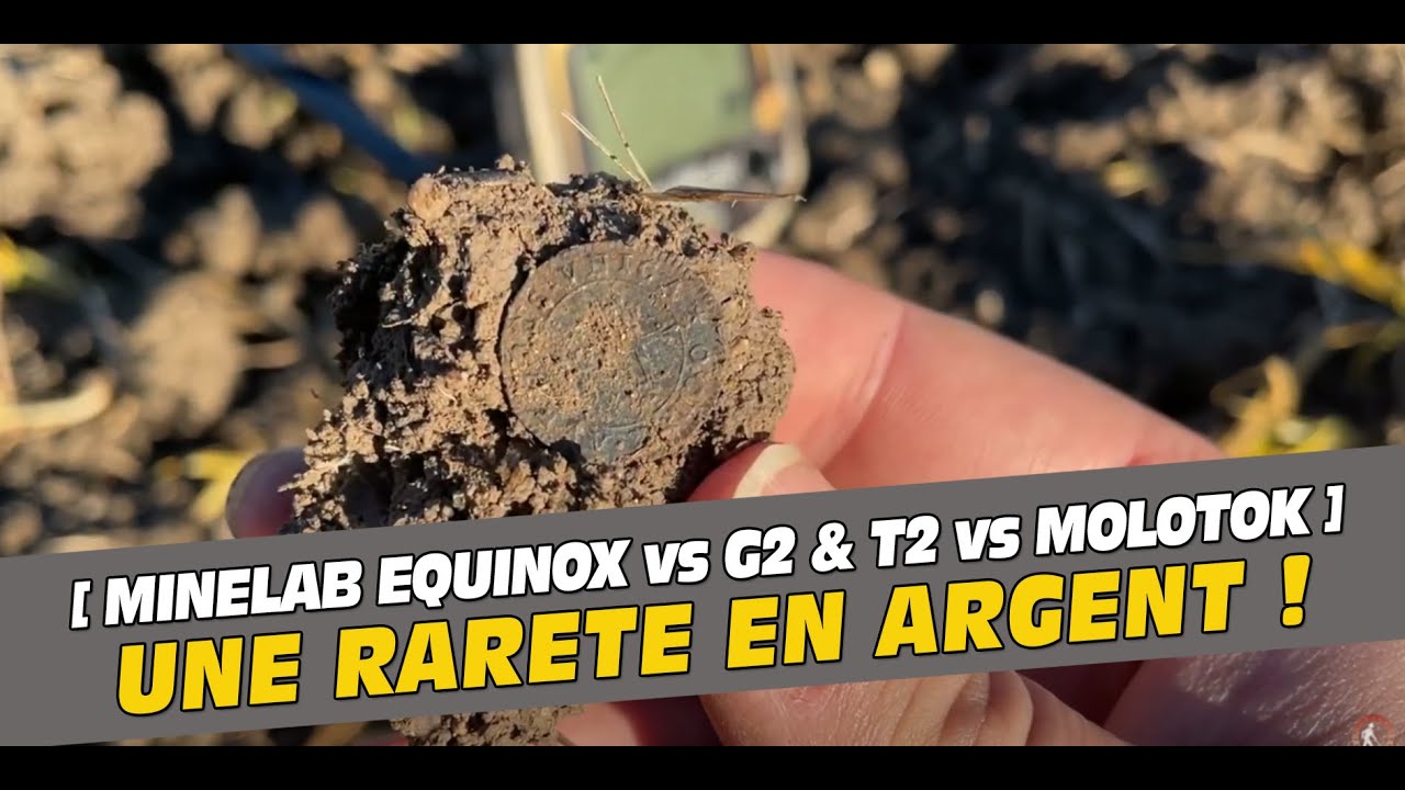 Une Rare trouvaille en argent avec d&eacute;tecteur de m&eacute;taux Equinox, G2 et Molotok