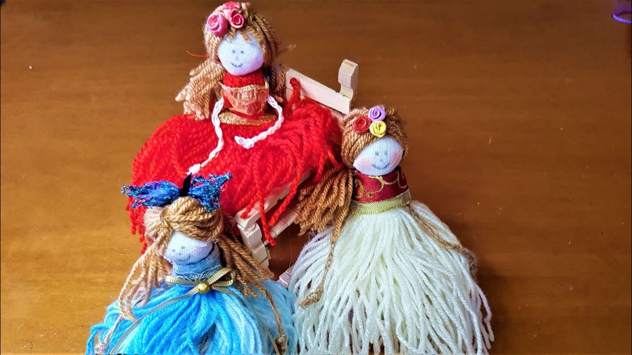χειροποίητη κατασκευή κούκλα - handmade doll making