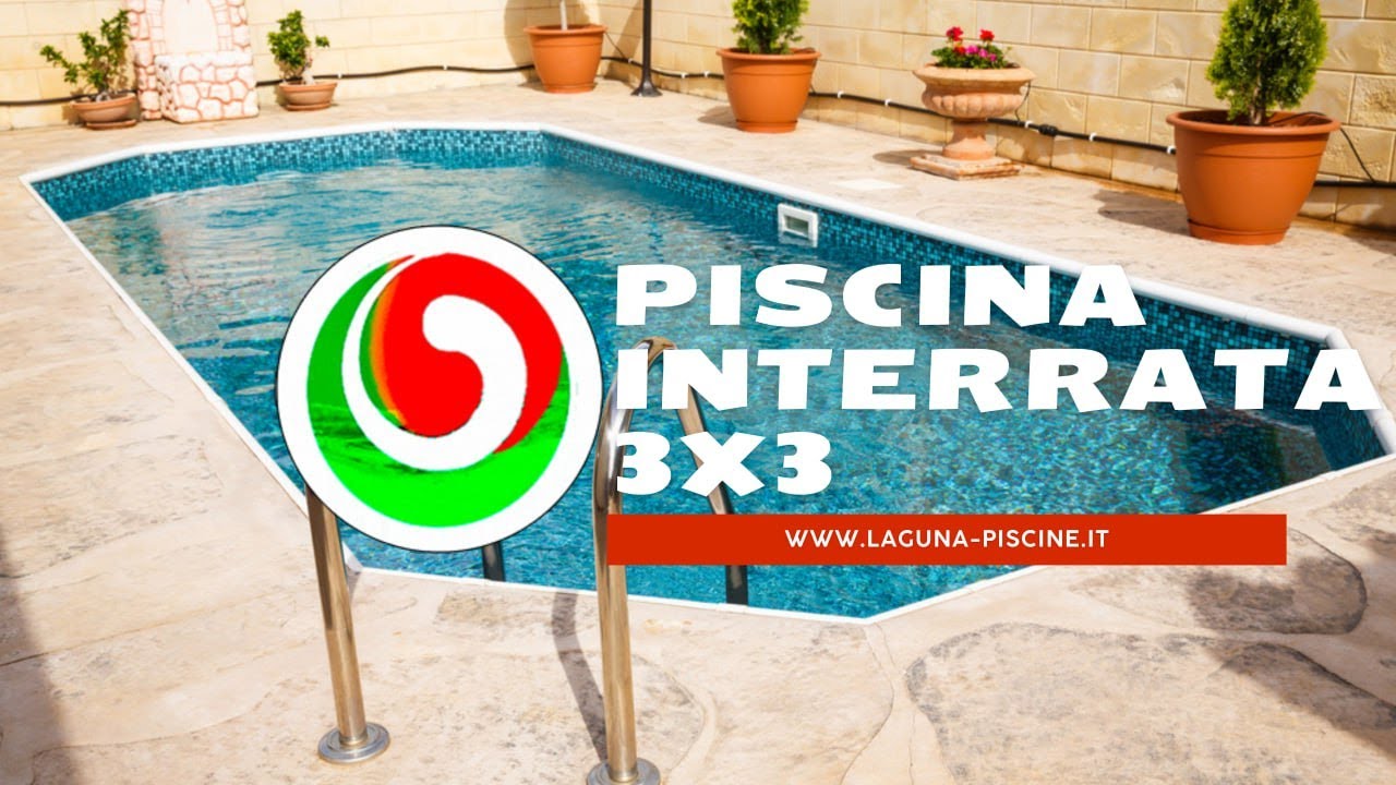 Piscina interrata 3x3 💚🤍❤️ Quanto costa piscina cemento?