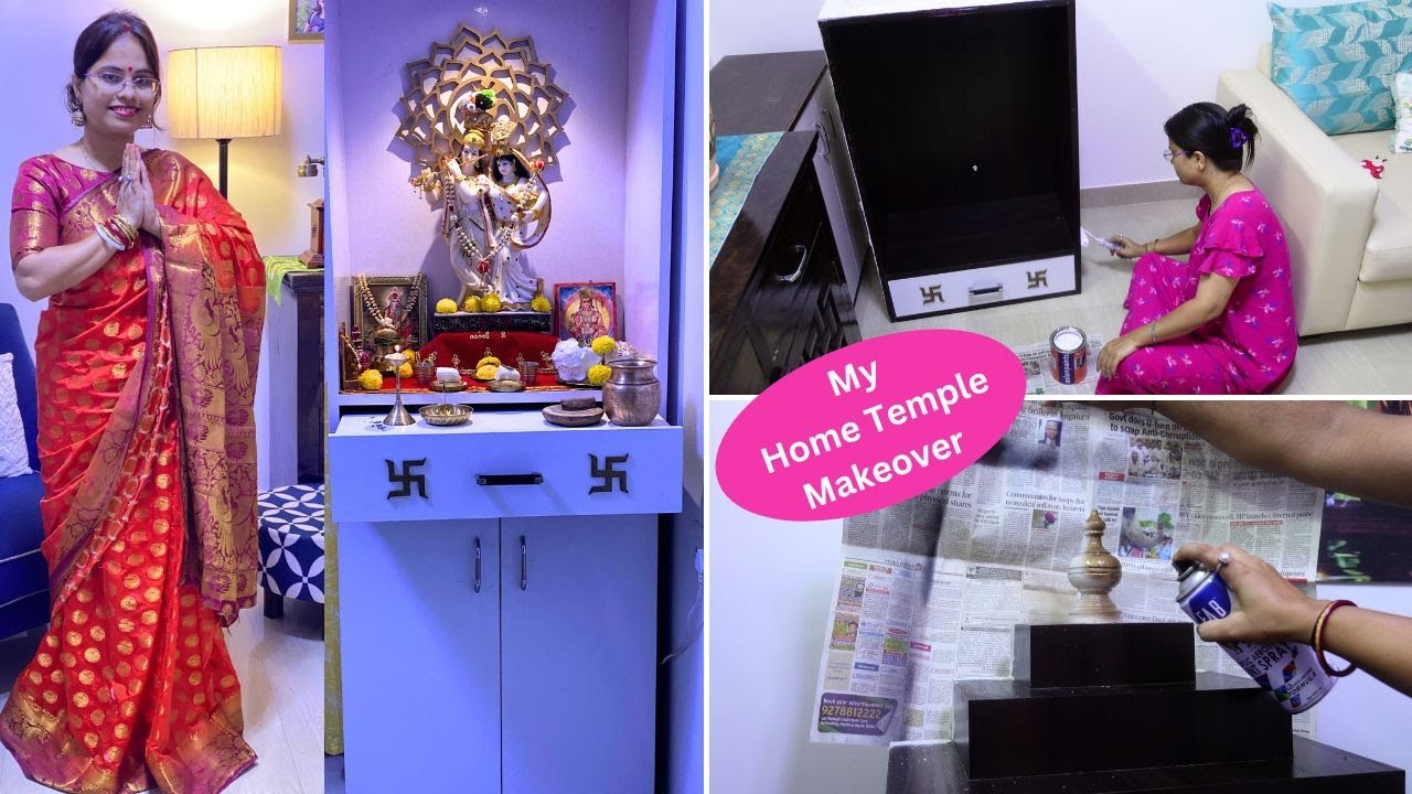 Home Mandir Makeover And Organisation On Budget || Simply Laxmi's Life