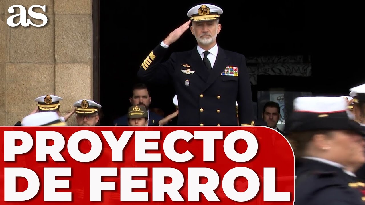 FELIPE VI conoce en FERROL el proyecto para abrir la CIUDAD AL MAR
