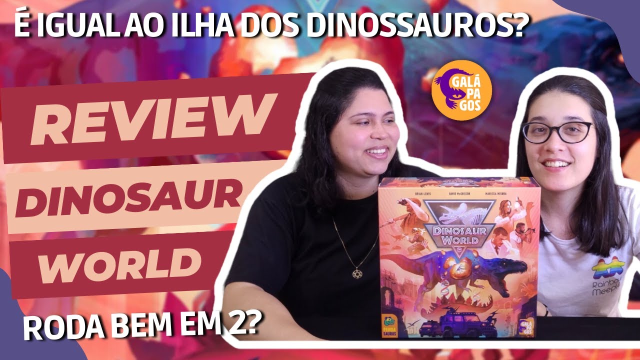 DINOSAUR WORLD - Review + Principais diferenças do Ilha dos Dinossauros | @asmodee_br