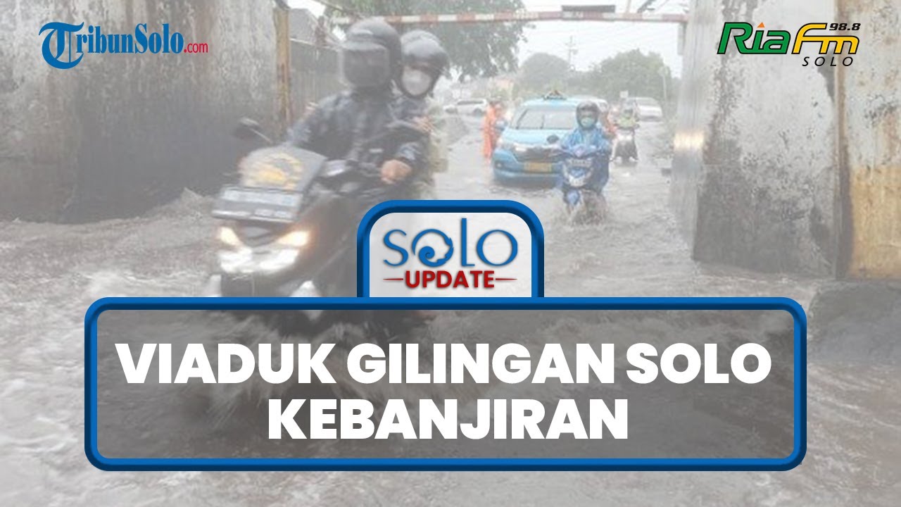 🔴Viaduk Gilingan Solo, Dekat Masjid Raya Sheikh Zayed Hadiah Pangeran Arab untuk Jokowi Kebanjiran