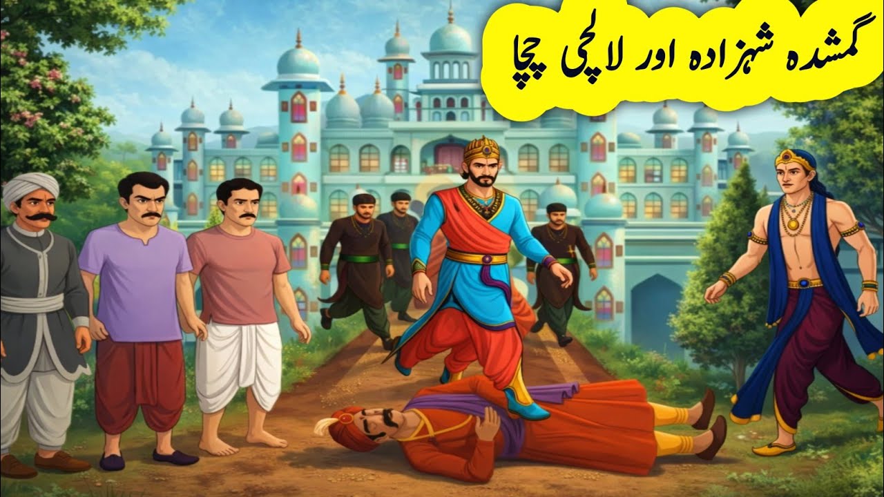 The Lost Prince And The Greedy Uncle/Gmashdah Shehzadah Or Laalchi Chacha/Urdu kahani #moral kahani