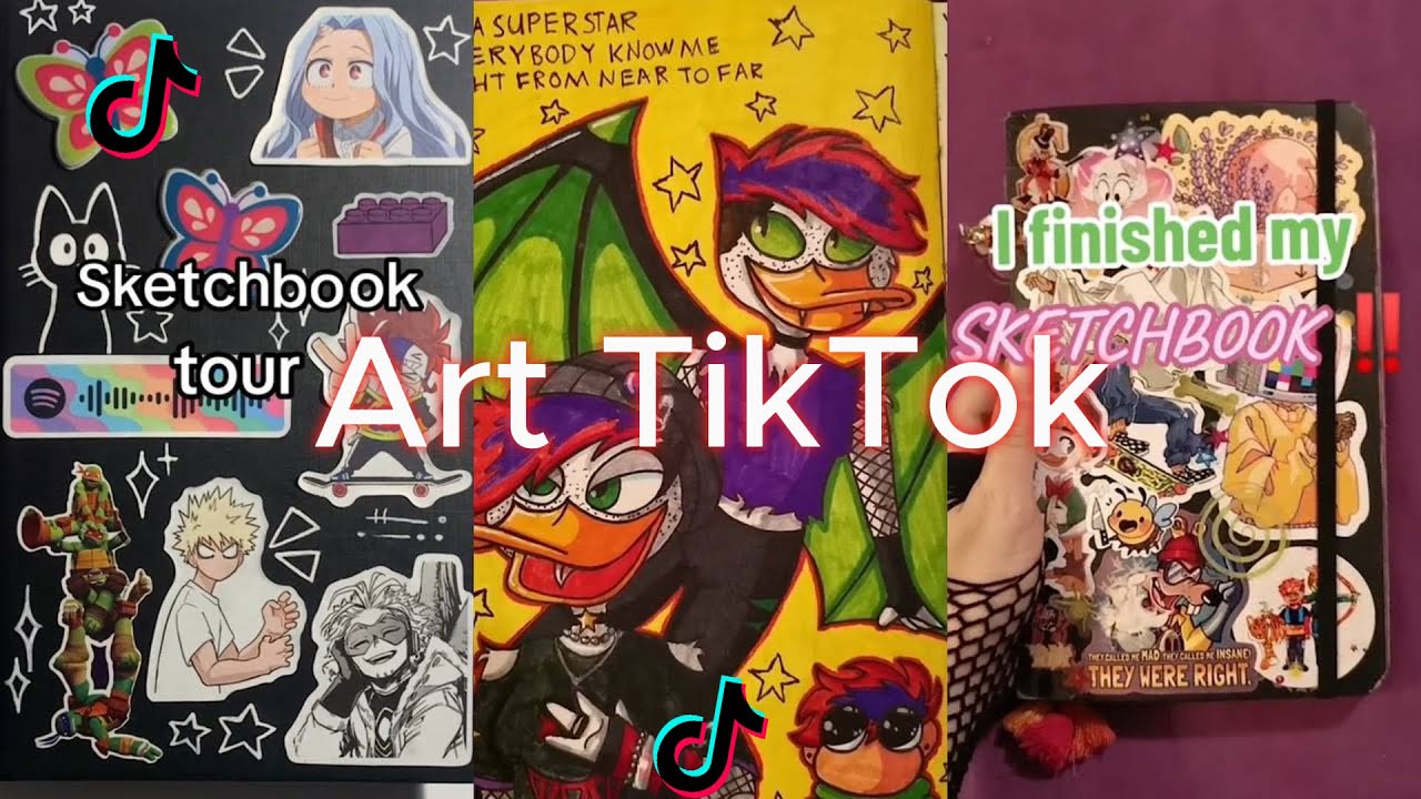 ART SKETCHBOOK 📖 TIKTOK compilation [NO OUTROS] | Read desc #6