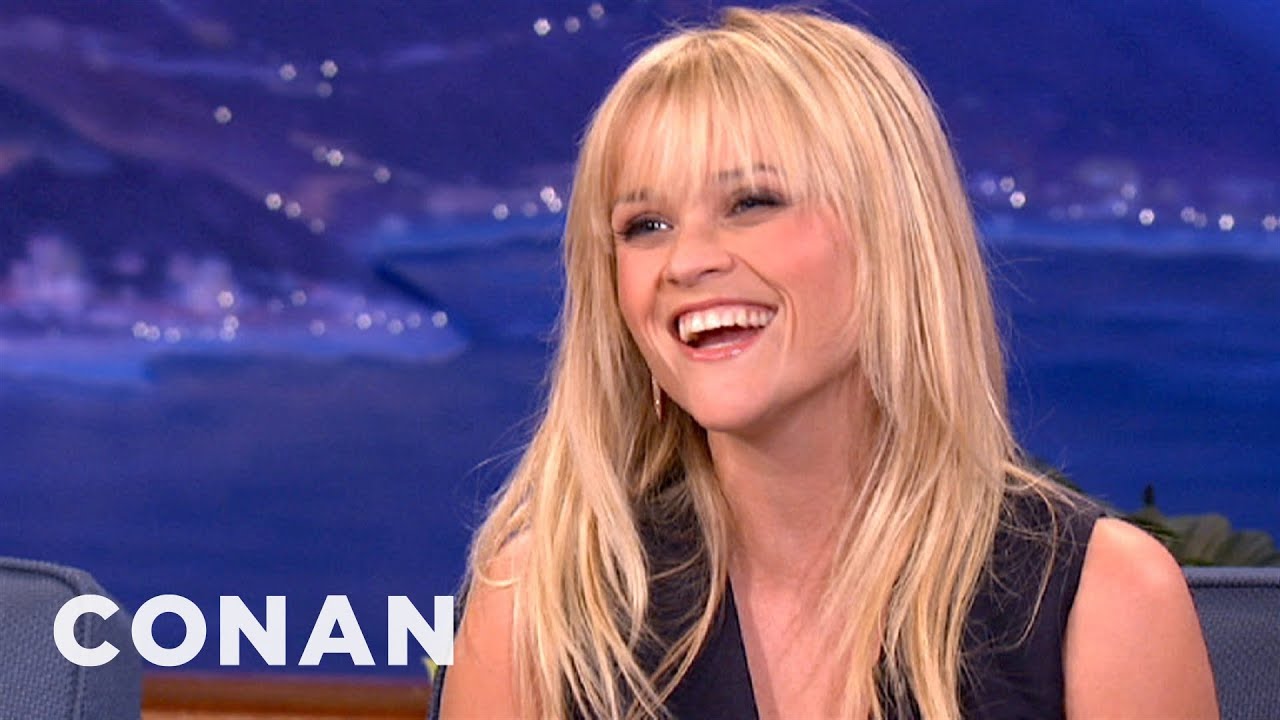 Reese Witherspoon Loves Pinterest & Jennifer Aniston | CONAN on TBS