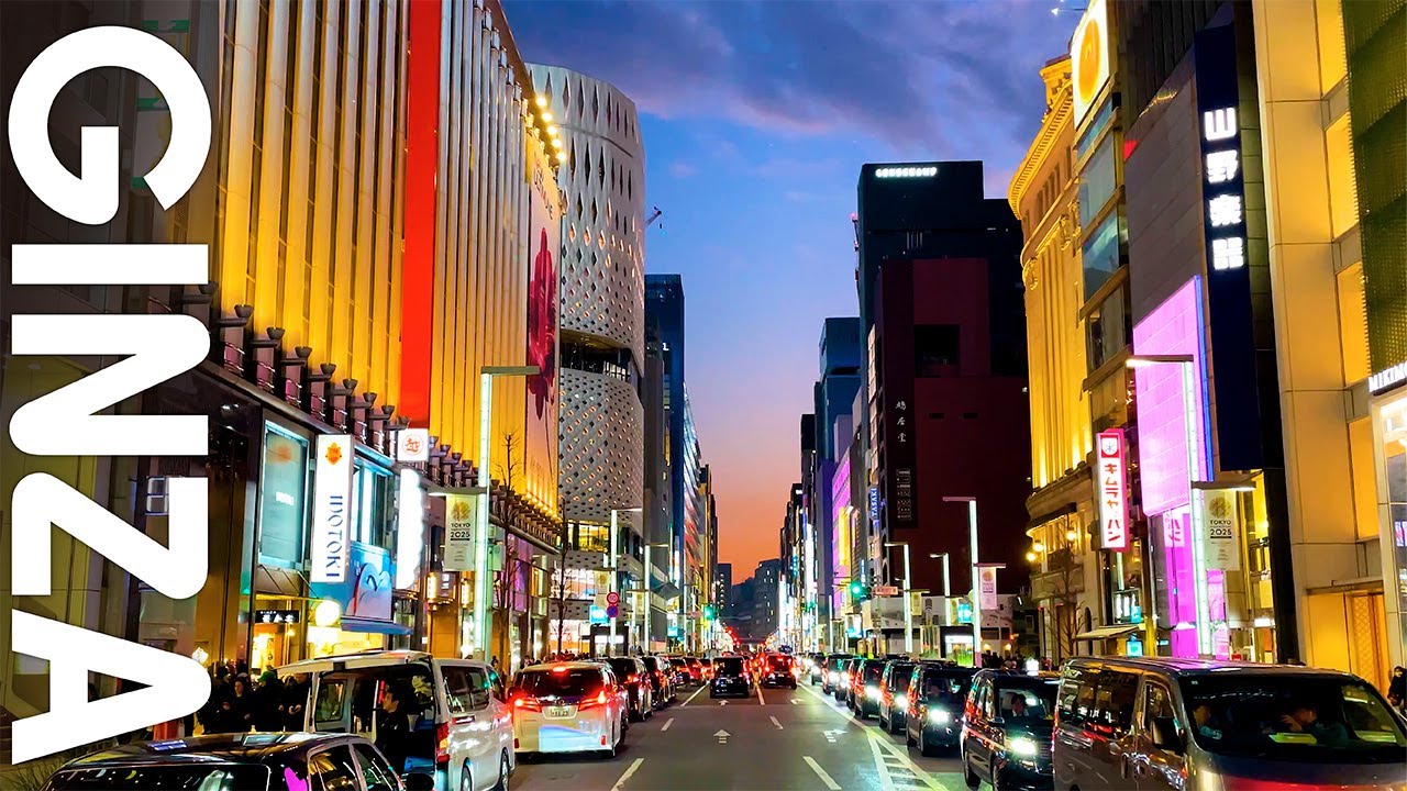 【Ginza/銀座】夕暮れの銀座を歩きましょう｜Tokyo Walking Tour｜2025 Relax,Travel,Japan