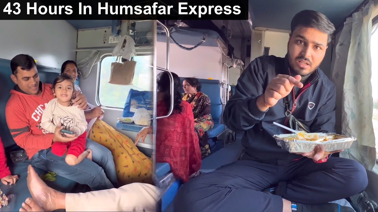 43 Hours Train Journey In Palace Queen Humsafar Express (Udaipur to Mysuru)