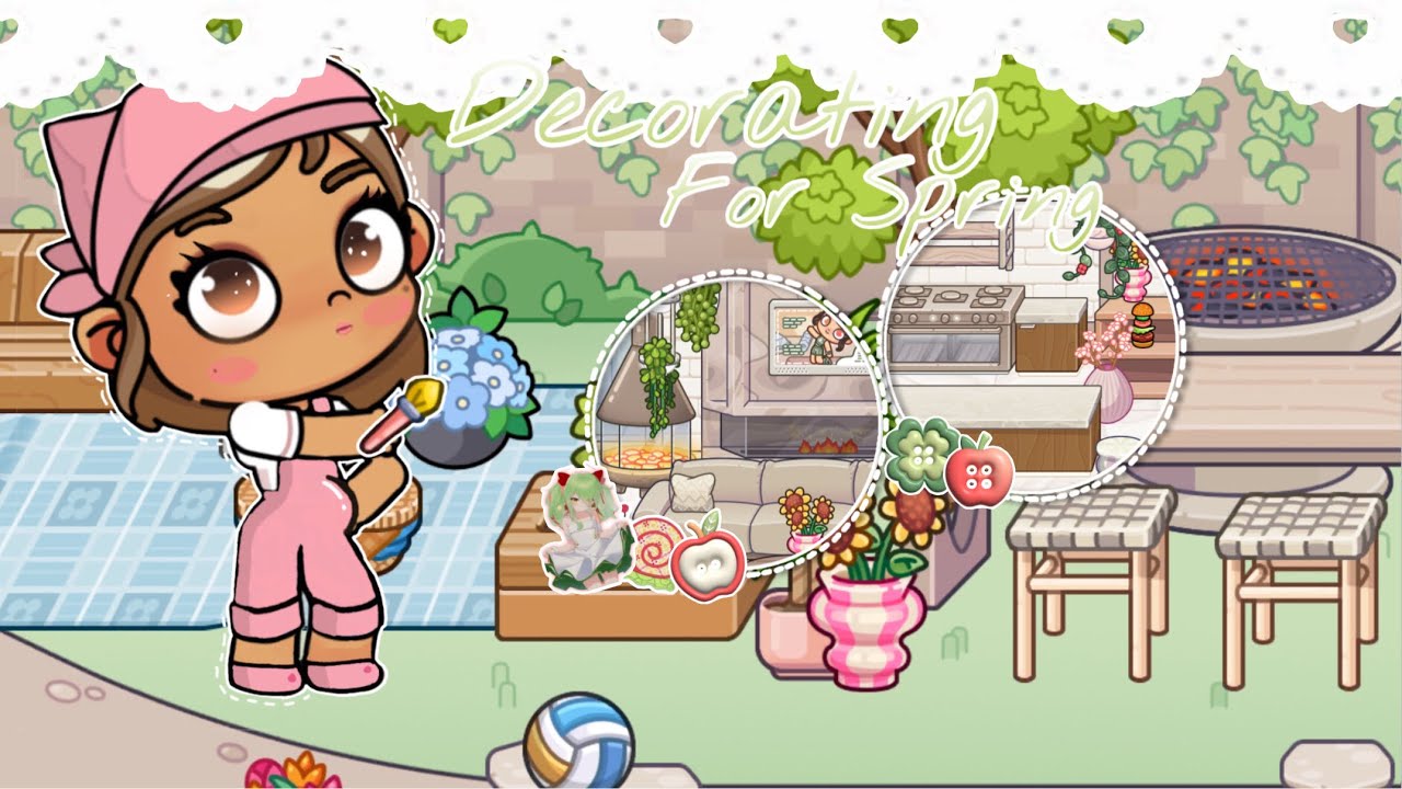 Decorating for spring🧩🧚‍♀️|avatar world.|with voice🎙️