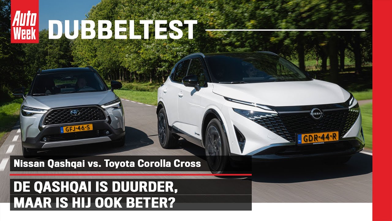 Nissan Qashqai vs. Toyota Corolla Cross - AutoWeek Dubbeltest