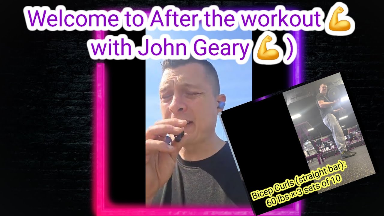 Welcome to After the workout 💪 with John Geary 💪 ) Should experience stop you?