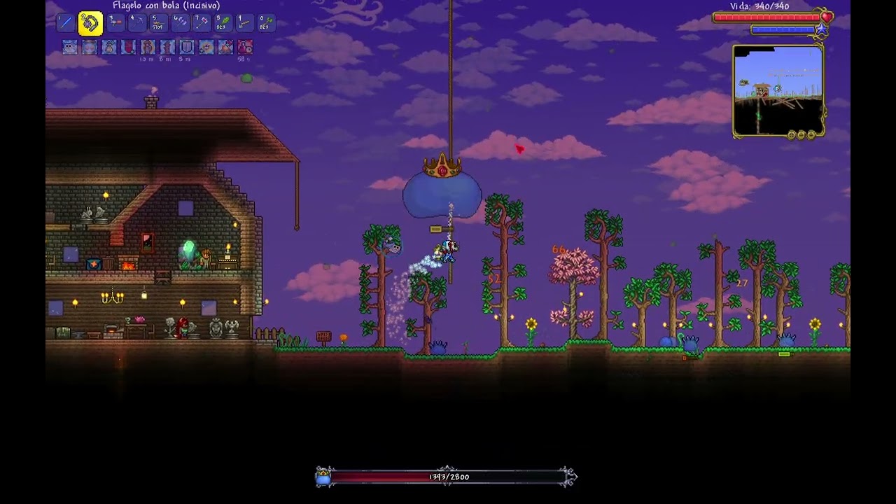 rey slime, Terraria expert mode