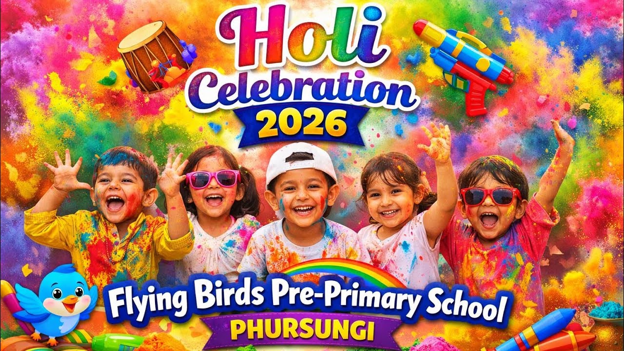 Rangon Ka Utsav 2026 🌸 | Flying Birds Pre-Primary School Holi Celebration