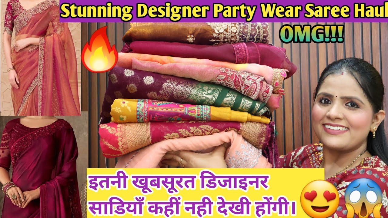 Flipkart Hhuge Designer and Handwork Saree Haul/Wedding & Partywear Saree/Must Have