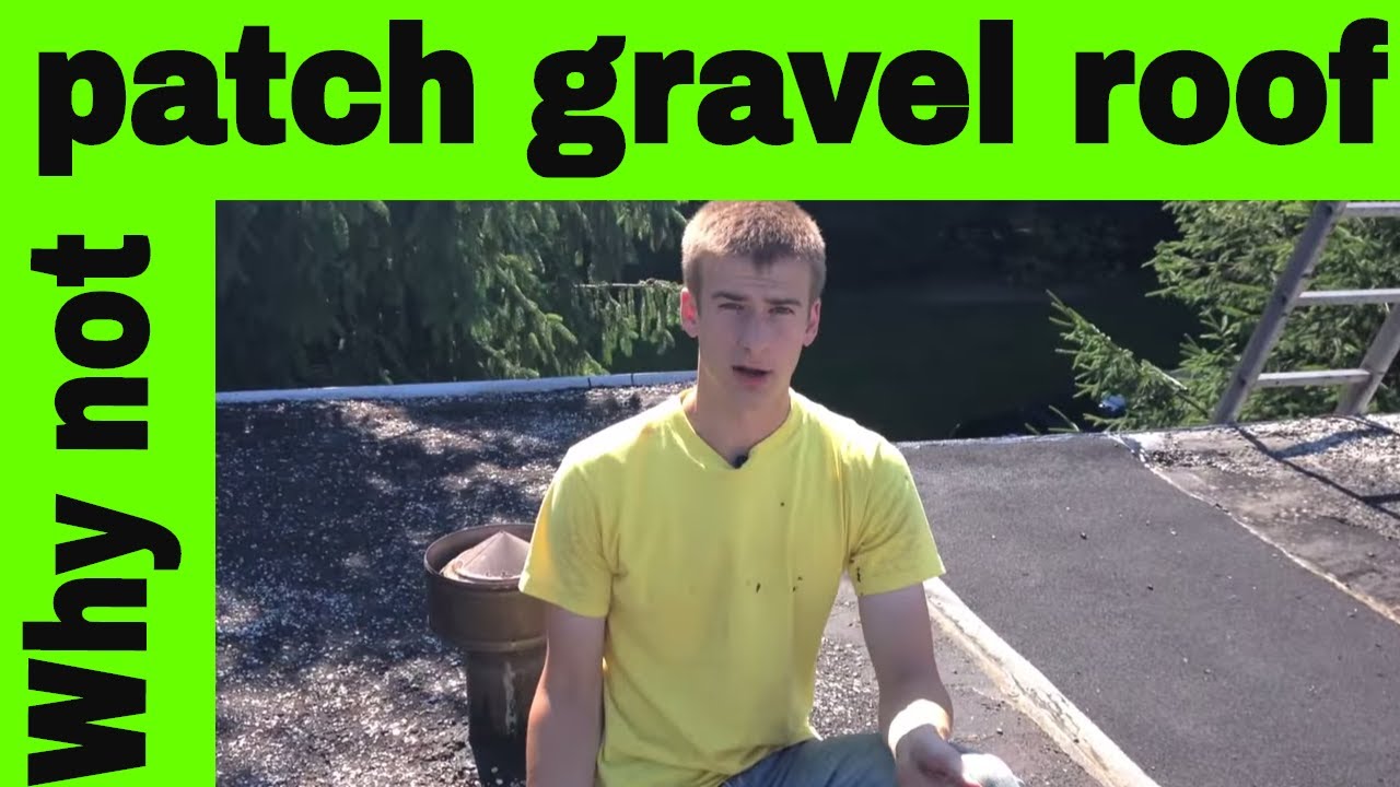 Built up roof - Patching a gravel roof Wilton  -  The money pit.