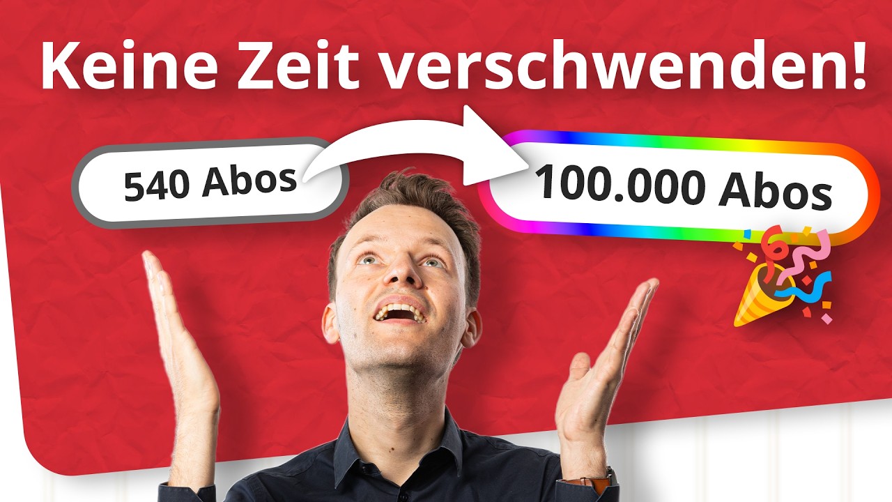 Mein ehrlicher Rat an jemanden, der 100.000 Abonnenten möchte