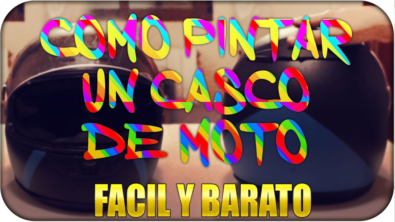 como PINTAR  un CASCO de MOTO