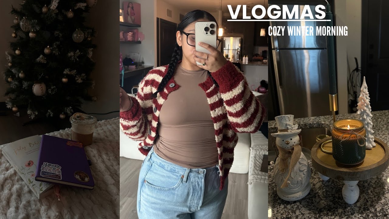 VLOGMAS | COZY WINTER MORNING + MONTHLY UPDATE