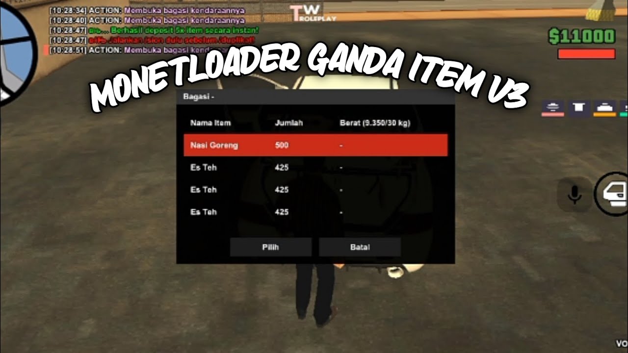 SHARE MONETLOADER GANDA ITEM V3/WORK KOTA BESAR