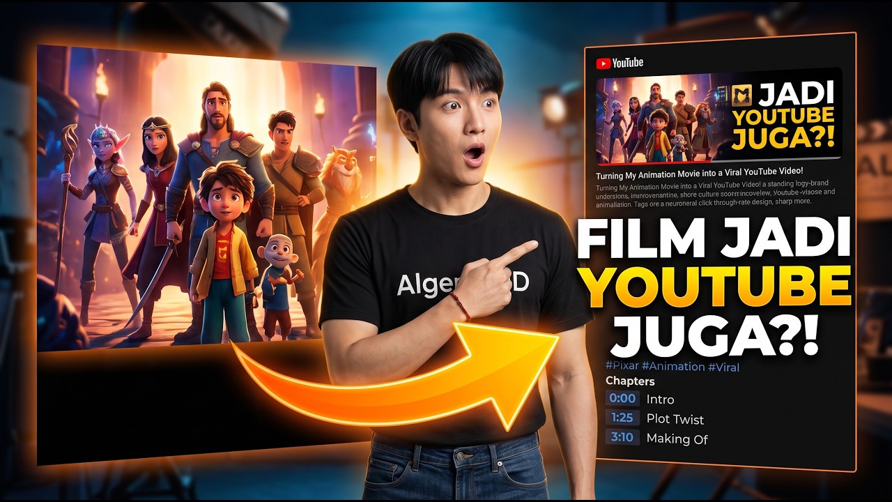 1 Ide Jadi Film Animasi 3D | Bisa Langsung Upload Ke YouTube‼️