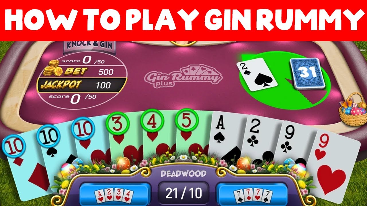 How to play Gin Rummy | Gin rummy rules 2 players