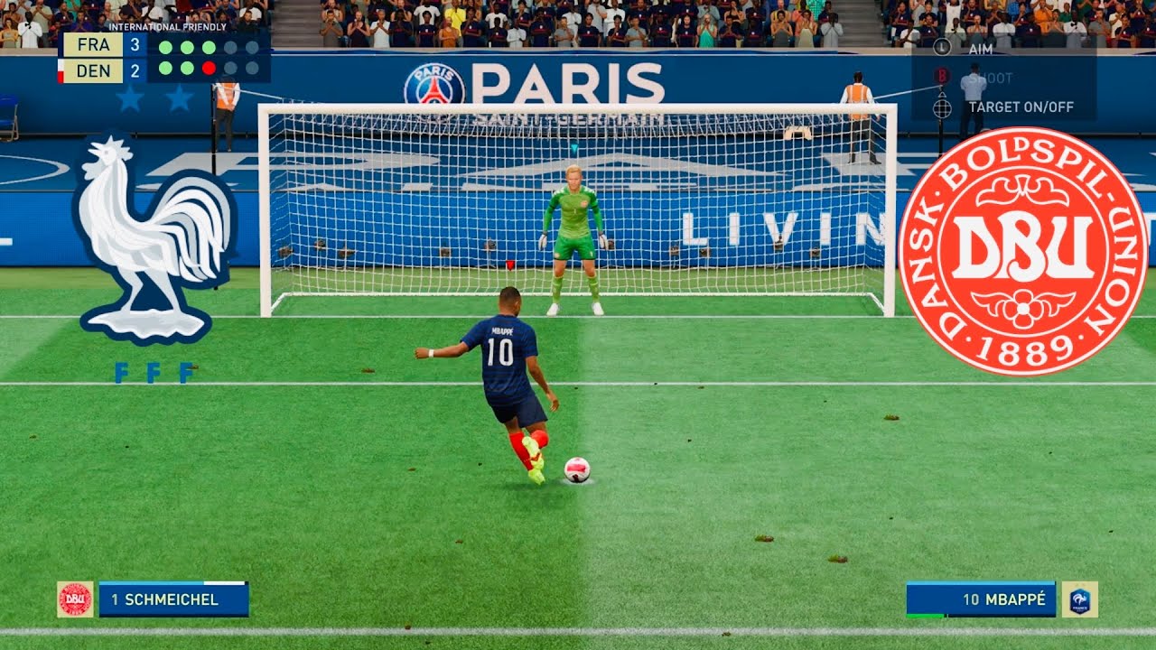 UEFA Nations League FRANCE vs DENMARK [Penalty shootout] FIFA 22