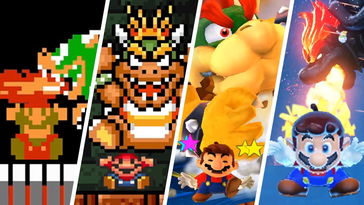 Evolution of Mario Getting Killed by Bowser (1985-2021)