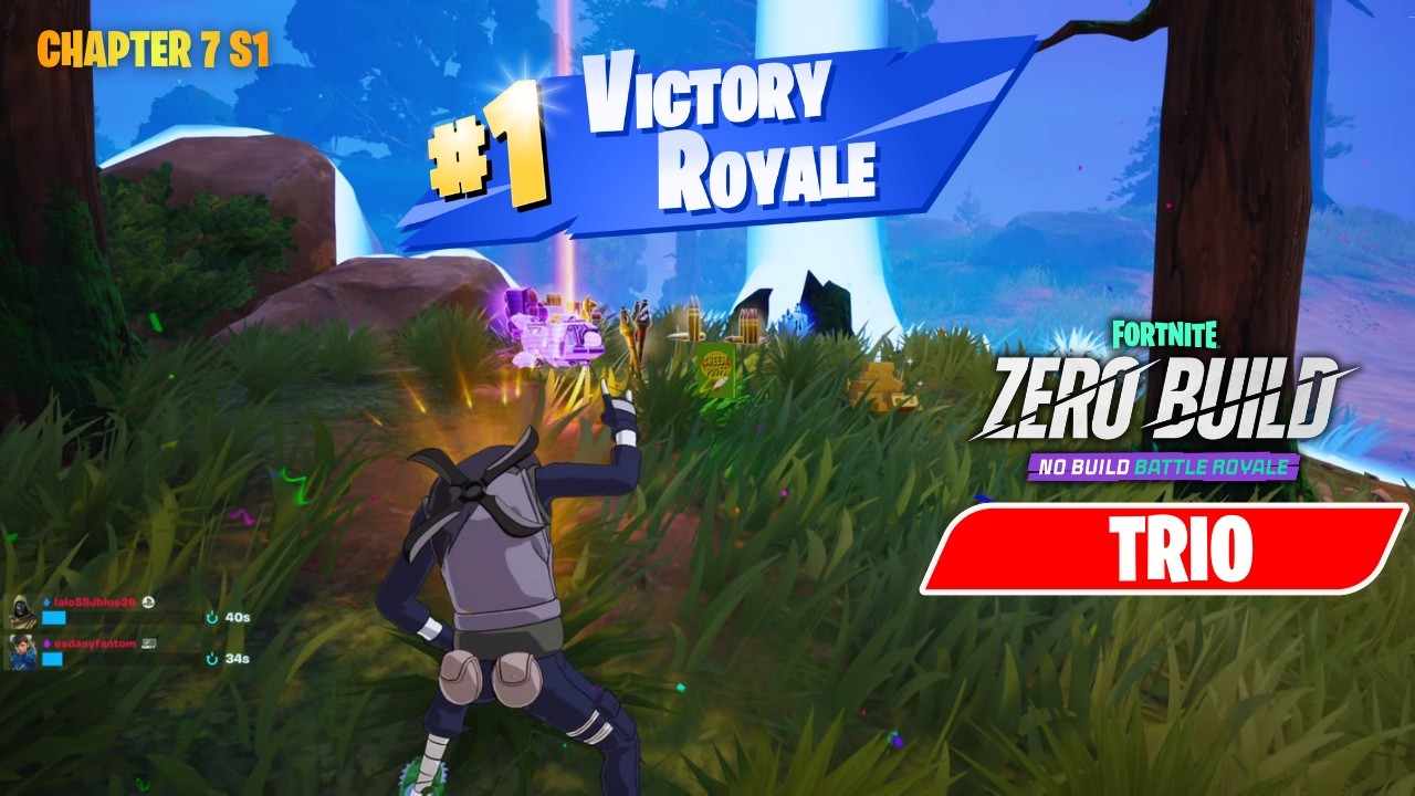 Trio Victory Royale - Fortnite Zero Build (PS5 No Commentary)