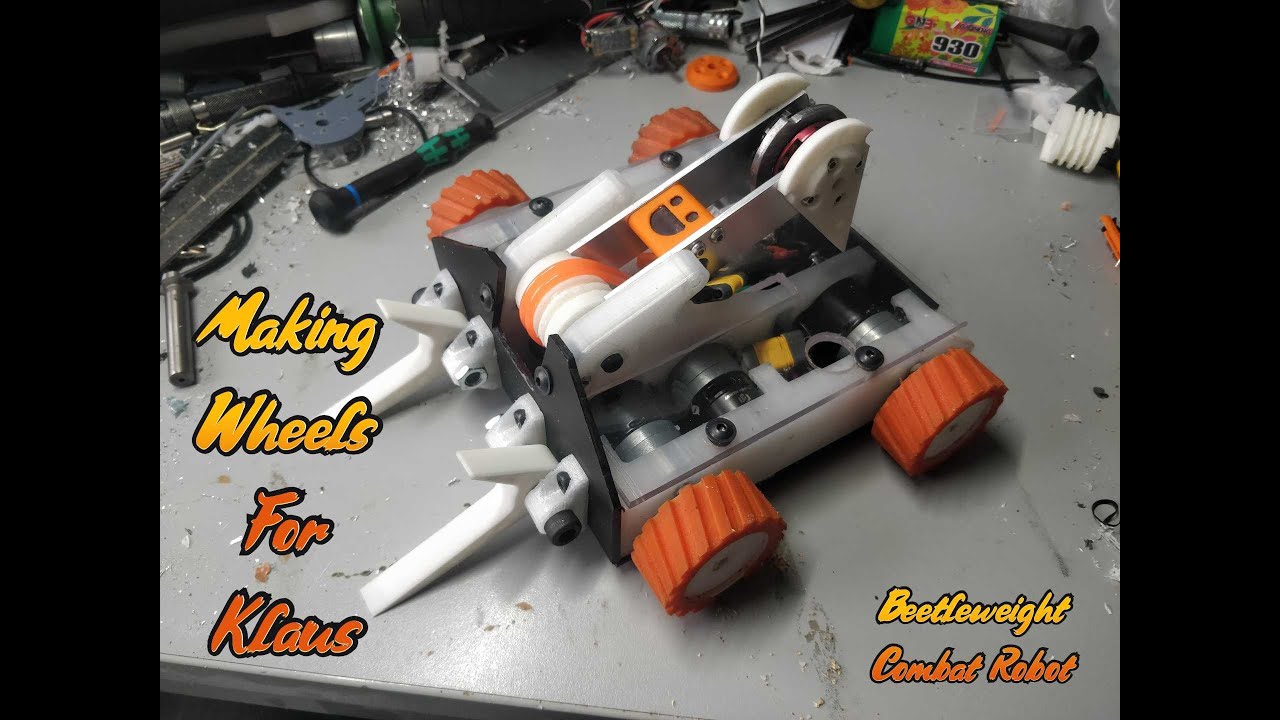 Making Wheels For Klaus - Beetleweight Combat Robot